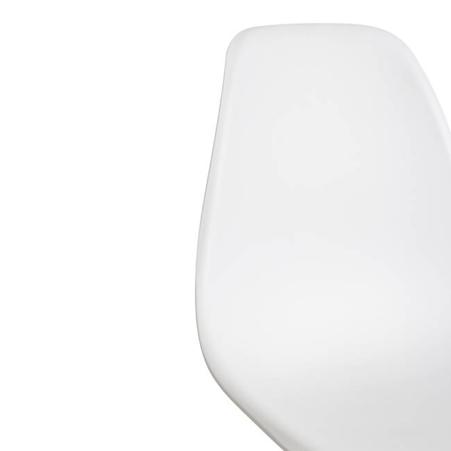 Стул Сindy Eames/Синди Имс (мод. 1801)/2 шт. в упаковке дерево бук/металл/сиденье пластик, 45х51х82см, белый  (Комплект из 2 шт.) белый дерево бук/металл/сиденье пластик