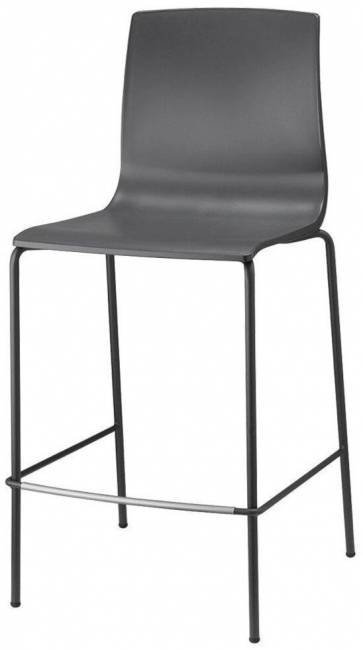 Стул полубарный пластиковый Alice Barstool антрацит 470х500х1000 мм