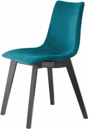 Стул с обивкой Natural Zebra Pop венге, морская волна 480х510х820 мм