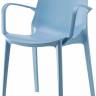 Кресло пластиковое Ginevra Go Green голубой 570х560х860 мм