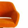 Кресло Модена/Modena хром флок , оранжевый, 18 оранжевый флок