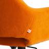 Кресло Модена/Modena хром флок , оранжевый, 18 оранжевый флок