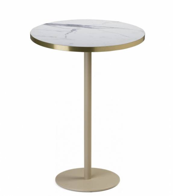 Столешница круглая Laminate для подстолья Tiffany белый мрамор Каррара Ø600х30 мм Столешница круглая Laminate для подстолья Tiffany белый мрамор Каррара Ø600х30 мм