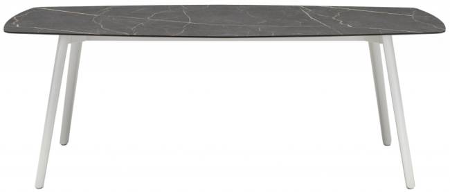 Стол ламинированный Squid белый, черный мрамор Сахара 2090х1080х730 мм