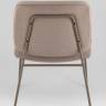 Кресло Эбигейл велюр бежевый, каркас бежево-серый