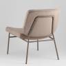 Кресло Эбигейл велюр бежевый, каркас бежево-серый