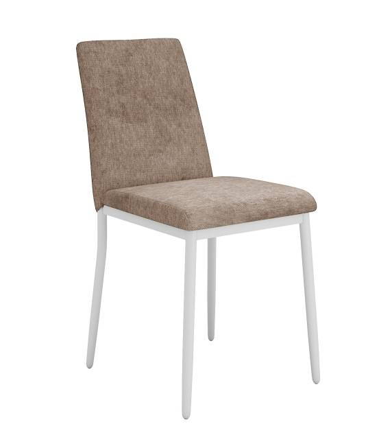 Стул DikLine 270 SB4 бежевый, ножки белые