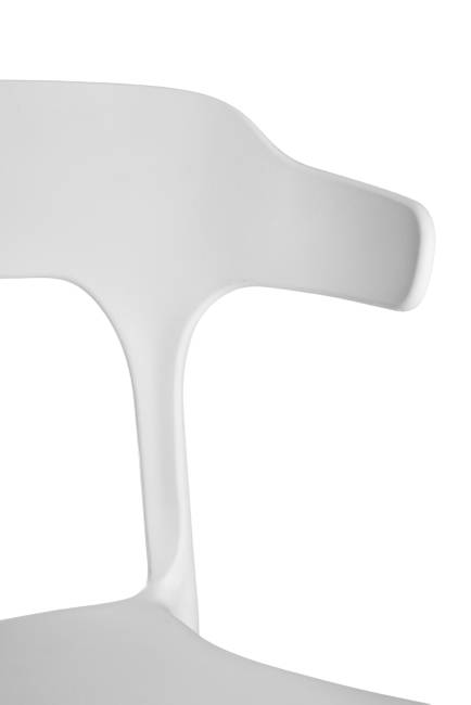 Стул Ранк, пластик белый