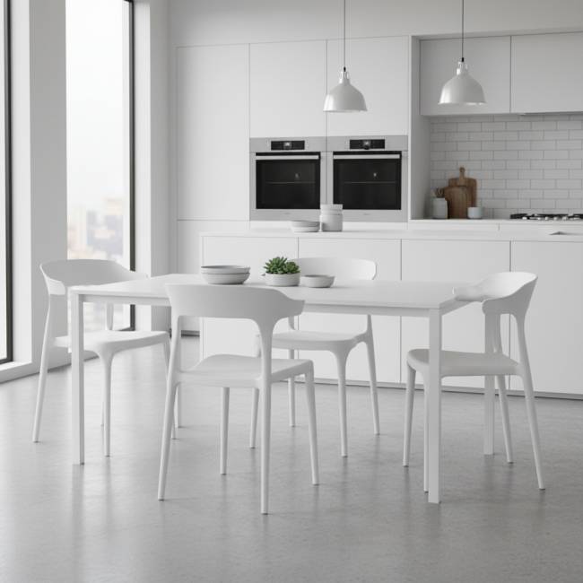 Стул Ранк, пластик белый