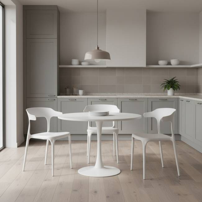 Стул Ранк, пластик белый