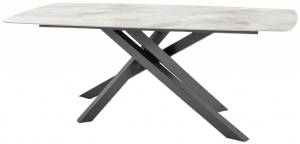 Стол ламинированный обеденный Milo антрацит, светло-серый 2050х1050х750 мм