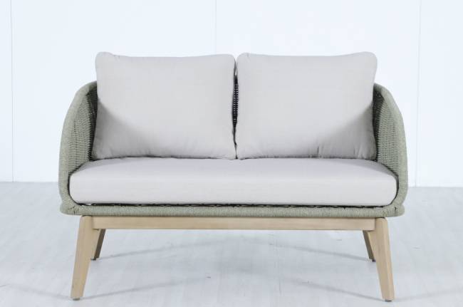 Диван деревянный двухместный Madrague светлый тик, бежевый 1270х803х774 мм Диван деревянный двухместный Madrague светлый тик, бежевый 1270х803х774 мм