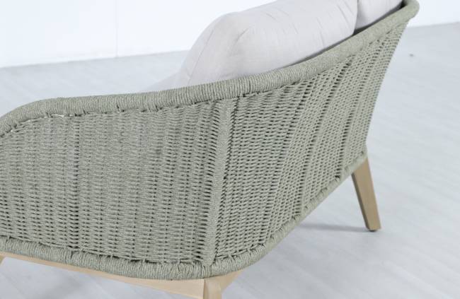 Диван деревянный двухместный Madrague светлый тик, бежевый 1270х803х774 мм Диван деревянный двухместный Madrague светлый тик, бежевый 1270х803х774 мм