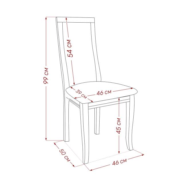 Стул Leset Милан Орех шоколадный Velutto 18 Орех шоколадный