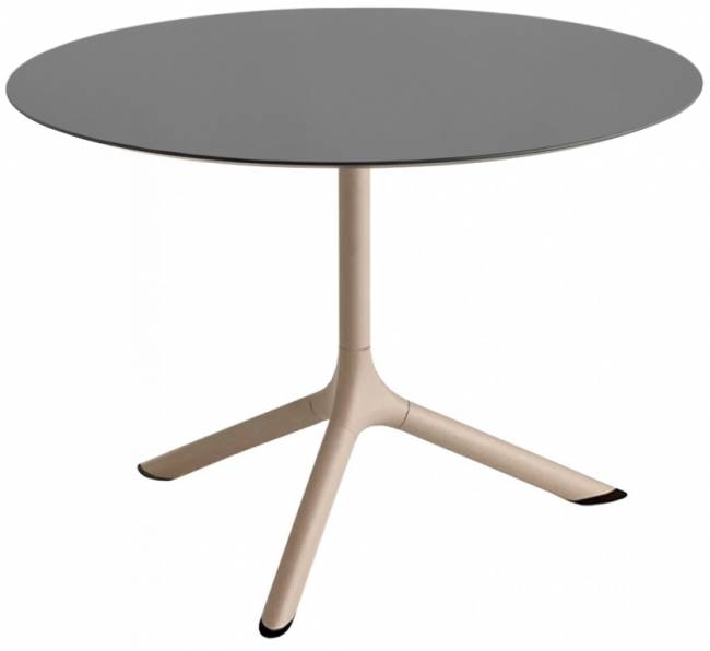 Столик ламинированный кофейный Tripe тортора, антрацит Ø700х510 мм Столик ламинированный кофейный Tripe тортора, антрацит Ø700х510 мм