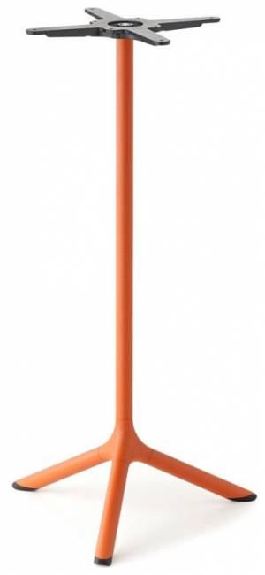 Стол ламинированный барный Tripe терракотовый, кортен Ø600х1100 мм