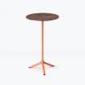 Стол ламинированный барный Tripe терракотовый, кортен Ø600х1100 мм