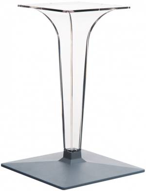 Подстолье прозрачное Ice серый 450х450х700 мм
