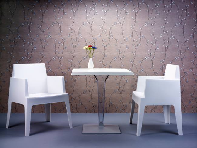 Подстолье прозрачное Ice серый 450х450х700 мм