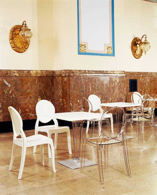 Подстолье прозрачное Ice серый 450х450х700 мм