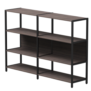 Набор стеллажных систем №1 Everprof EVO 1635x385x1120 Дуб Пасадена/Черный