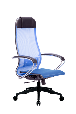 Кресло МЕТТА-4(MPRU)/подл.131/осн.002, васильковый/васильковый