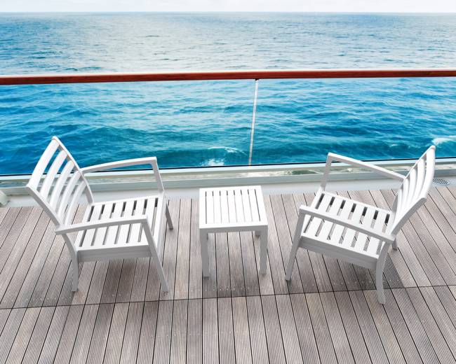 Кресло пластиковое Artemis XL белый 710х760х890 мм