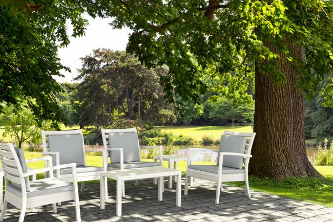 Кресло пластиковое Artemis XL белый 710х760х890 мм