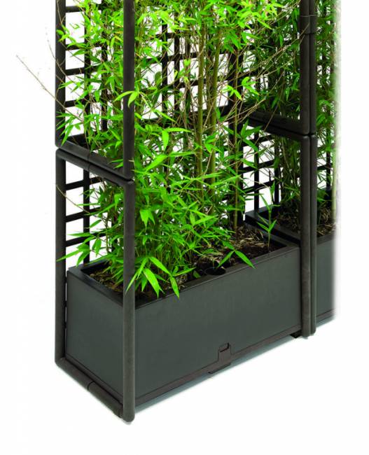 Кашпо пластиковое модульное Sipario 2 гипс 703х350х1406 мм