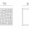 Куб пластиковый Komodo Wall антрацит 700х635х700 мм