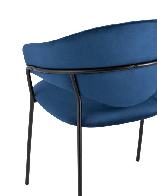 Стул Алексис велюр синий