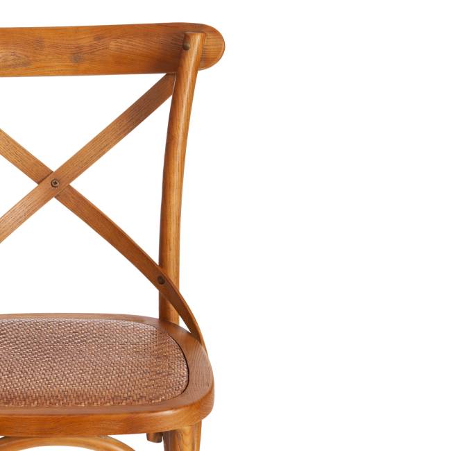 Стул CROSS (mod.CB2001) дерево вяз, 49.5*53.5*87, Груша (№3) натуральный дерево вяз