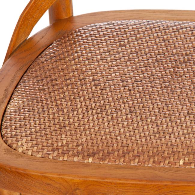 Стул CROSS (mod.CB2001) дерево вяз, 49.5*53.5*87, Груша (№3) натуральный дерево вяз