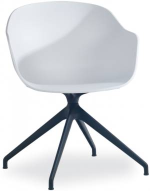 Кресло офисное для посетителей Globe-K Swivel белый 590х520х770 мм