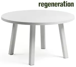 Столик пластиковый кофейный Maximo Tavolino 70 Maxi гипс Ø700х400 мм