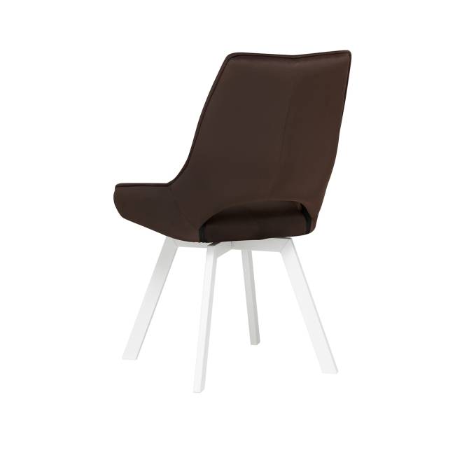 Стул Leset Галвес 360 (поворотный механизм) Шоколадный Белый Стул Leset Галвес 360 (поворотный механизм) Шоколадный Белый