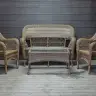 Комплект мебели MEDISON PREMIUM M (Мэдисон) коричневый из искусственного ротанга