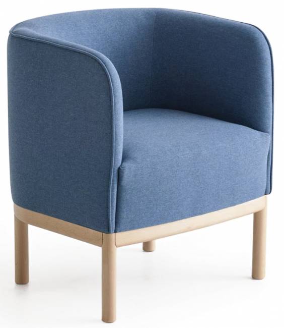 Кресло с обивкой Small Place Wood 600х540х450 мм