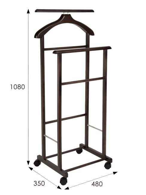 Вешалка костюмная на колесах В 22Н венге Вешалка костюмная на колесах В 22Н венге