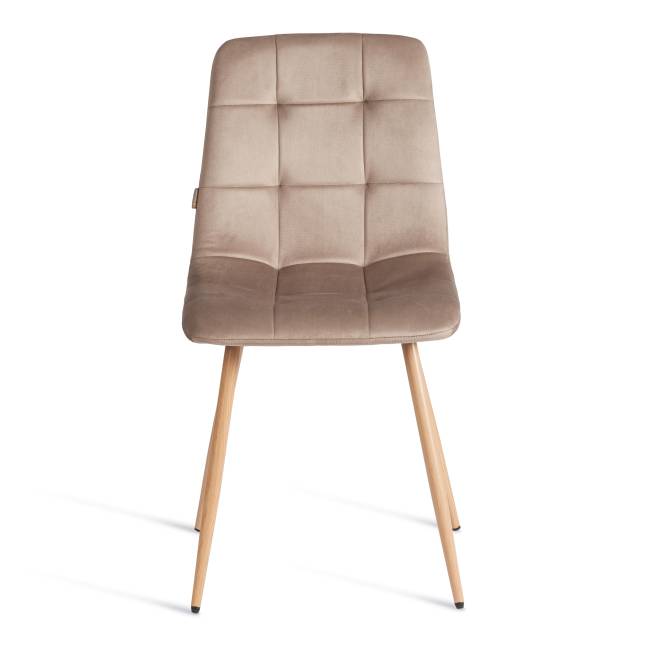 Стул Чилли/Chilly (мод.JSC-220) велюр/металл, 44,5х52,5х88см, бежевый HLR8/натуральный (Комплект из 4 шт.) бежевый Велюр/металл