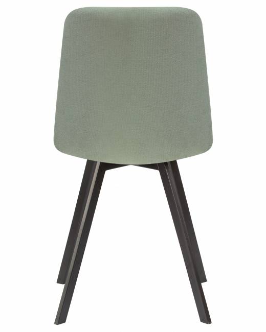 Стул обеденный DOBRIN ALEX SQUARE, черные матовые ножки, мята ткань (UF860-11B)