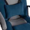 Кресло DRIVER (22) флок/ткань, синий/серый, 32/TW-12 синий/серый флок/ткань