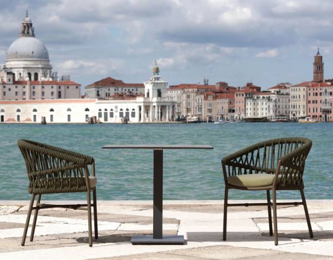 Кресло плетеное с подушкой Method зеленый 620х580х790 мм