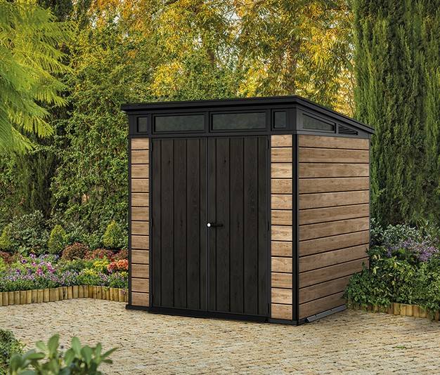 Сарай "Пент 7х7" (светло-коричневый) (размеры 216 х 216 см)