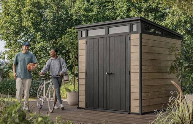 Сарай "Пент 7х7" (светло-коричневый) (размеры 216 х 216 см)