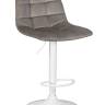 Набор 2 шт Стул барный DOBRIN TAILOR WHITE, серый велюр (MJ9-75)