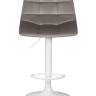 Набор 2 шт Стул барный DOBRIN TAILOR WHITE, серый велюр (MJ9-75)