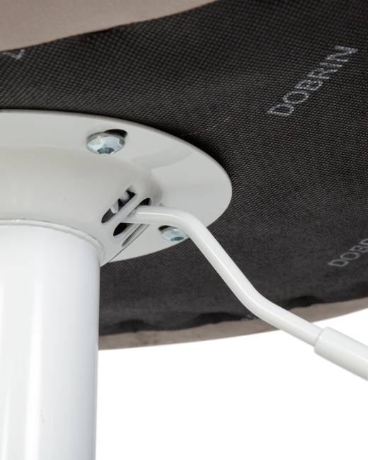 Набор 2 шт Стул барный DOBRIN TAILOR WHITE, серый велюр (MJ9-75)