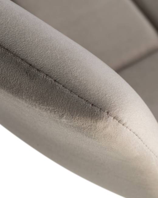 Набор 2 шт Стул барный DOBRIN TAILOR WHITE, серый велюр (MJ9-75)