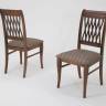 Обеденная группа Моцарт 120 со стульями Рич/ ромб коричневый, Орех